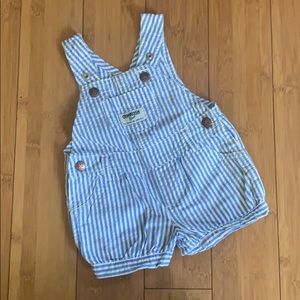 Osh Kosh stripped overalls
